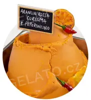 1,25 kg - Červený pomeranč, Kurkuma, Chilli paprička - zmrzlinová směs, Leagel, AKCE