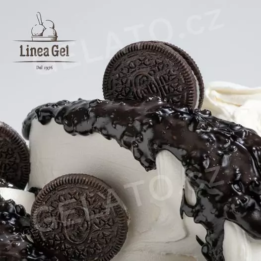 3 kg - Cookies Sušenka Noir - poleva s kousky, LineaGel