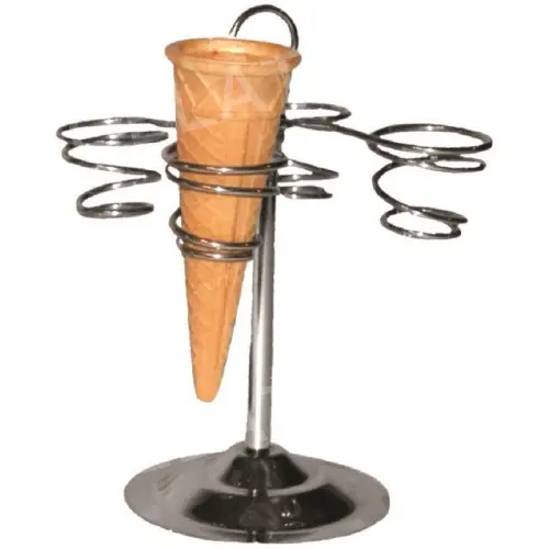 Nerezový stojánek na 4 kornoutky