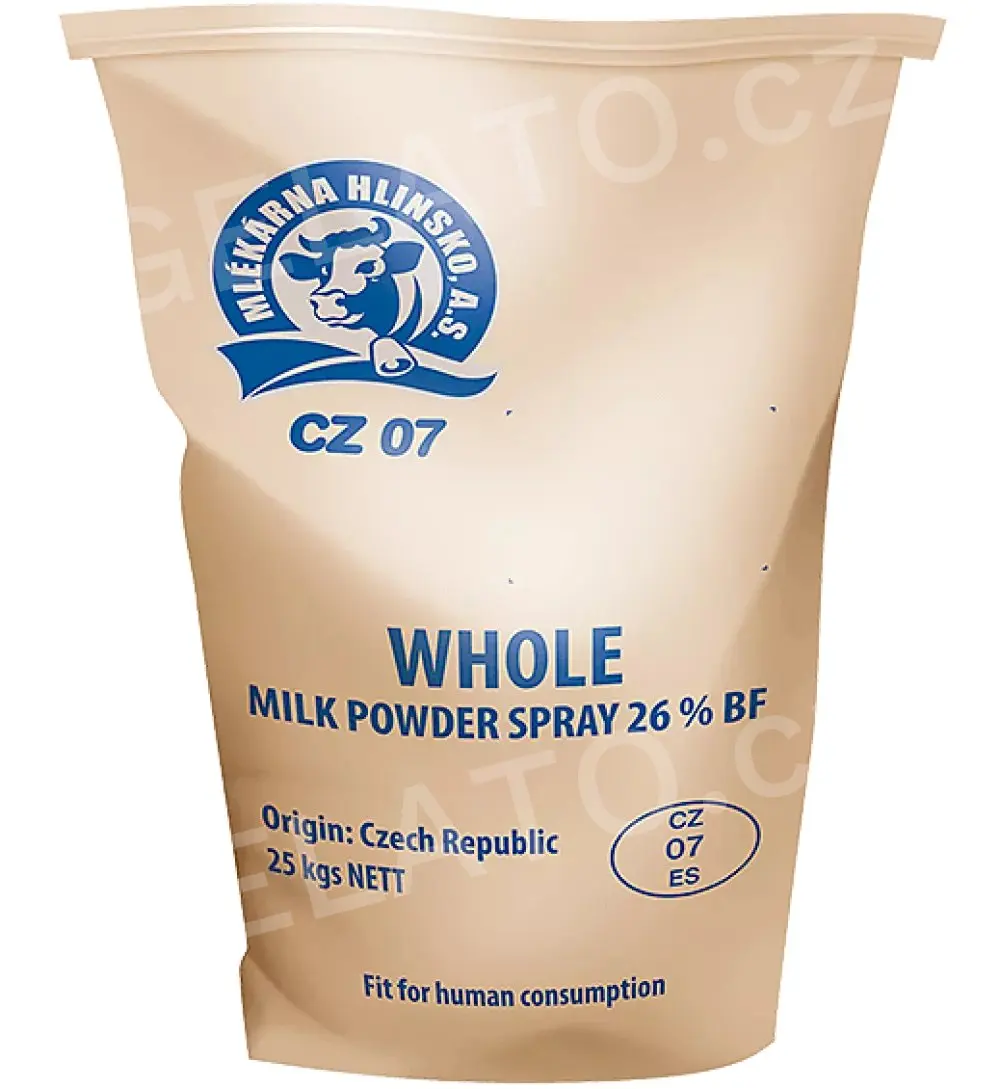 25 kg - Sušené mléko plnotučné 26% tuku - mlékárna Hlinsko