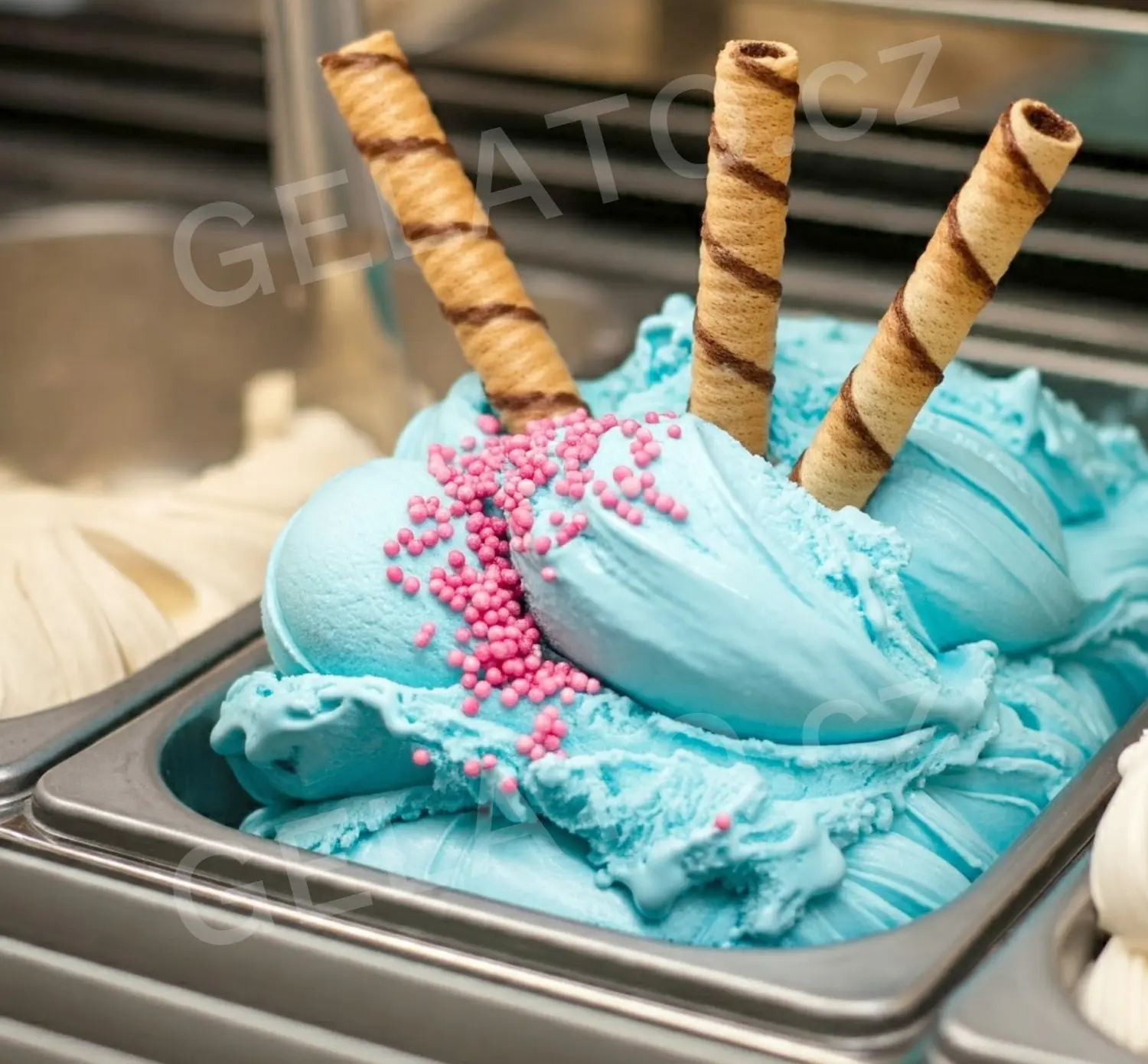 3 kg - Blue Angels - modrá banánová - ochucovací pasta hladká, LineaGel