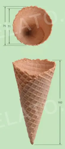 Zmrzlinové kornoutky Jumbo Piccolo, karton 180 kornoutků, Suncone