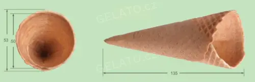 Zmrzlinové kornoutky Luxe Horn, karton 500 kornoutků, Suncone