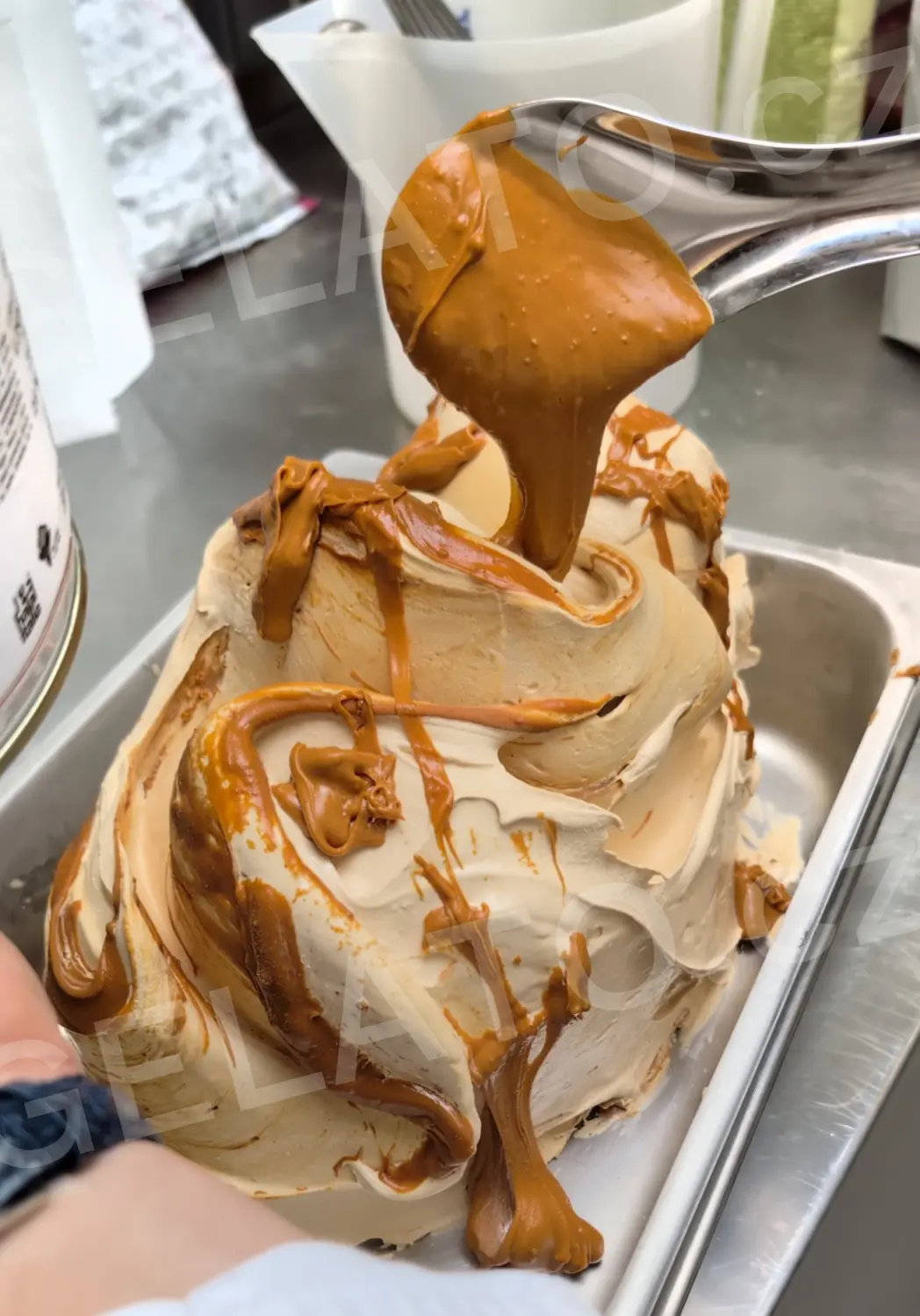 2,5 kg - Slaný karamel Fleur de Sel - hustá poleva s krystalky soli, Stella