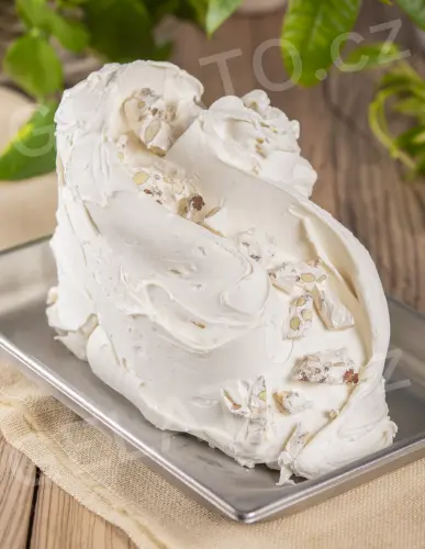 5 kg - Bílý Nugát - ochucovací pasta s kousky mandlí a ořechů, Stella