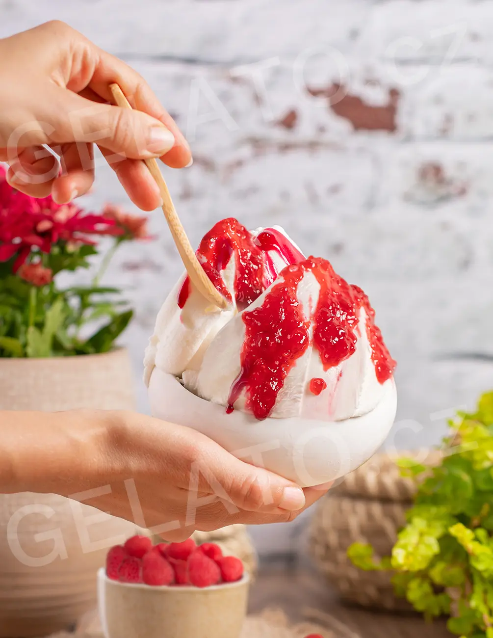 1,5 kg - Malina - poleva s kousky, Stella