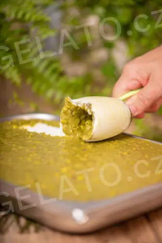 5 kg - Nutgel Pistácie - poleva krémová s kousky pistácií, Stella