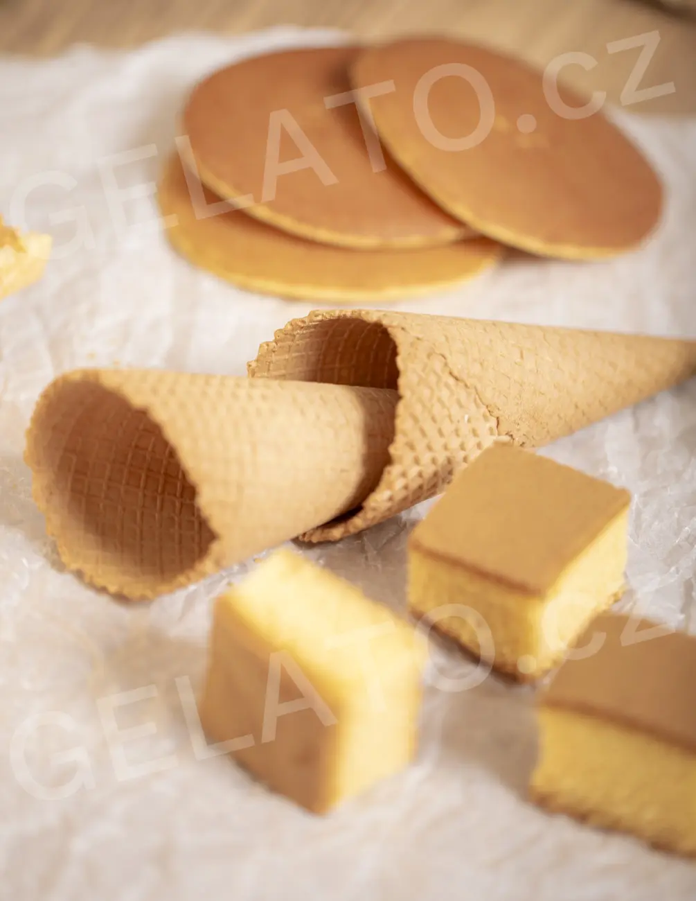 1 kg - Směs na přípravu oplatek a zmrzlinových kornoutů bez lepku, Stella