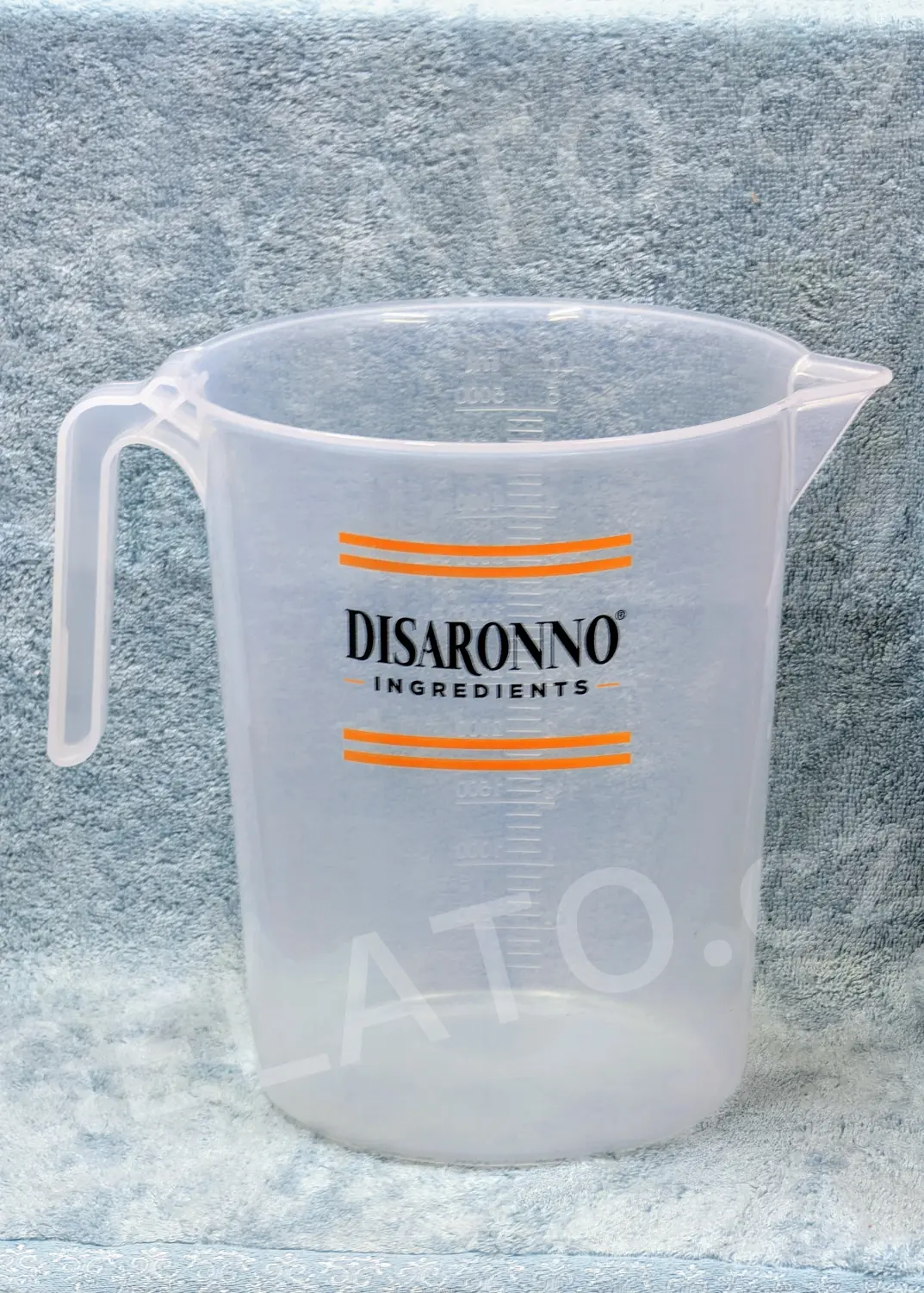 Karafa 5 litrů, s měřítkem, průhledná plast, Disaronno
