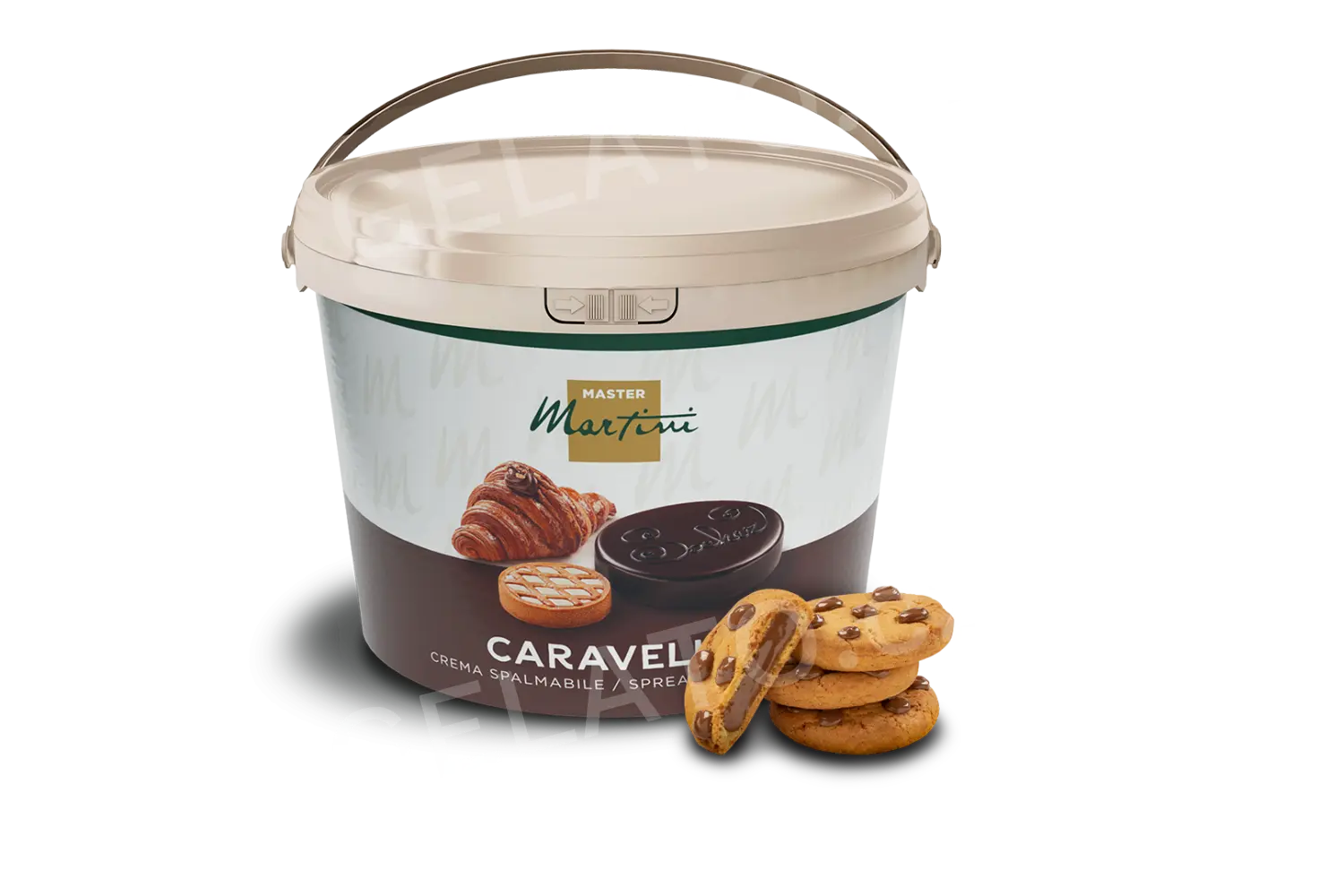 13 kg - Hotový Lískooříškový krém Caravella - termostabilní, Master Martini