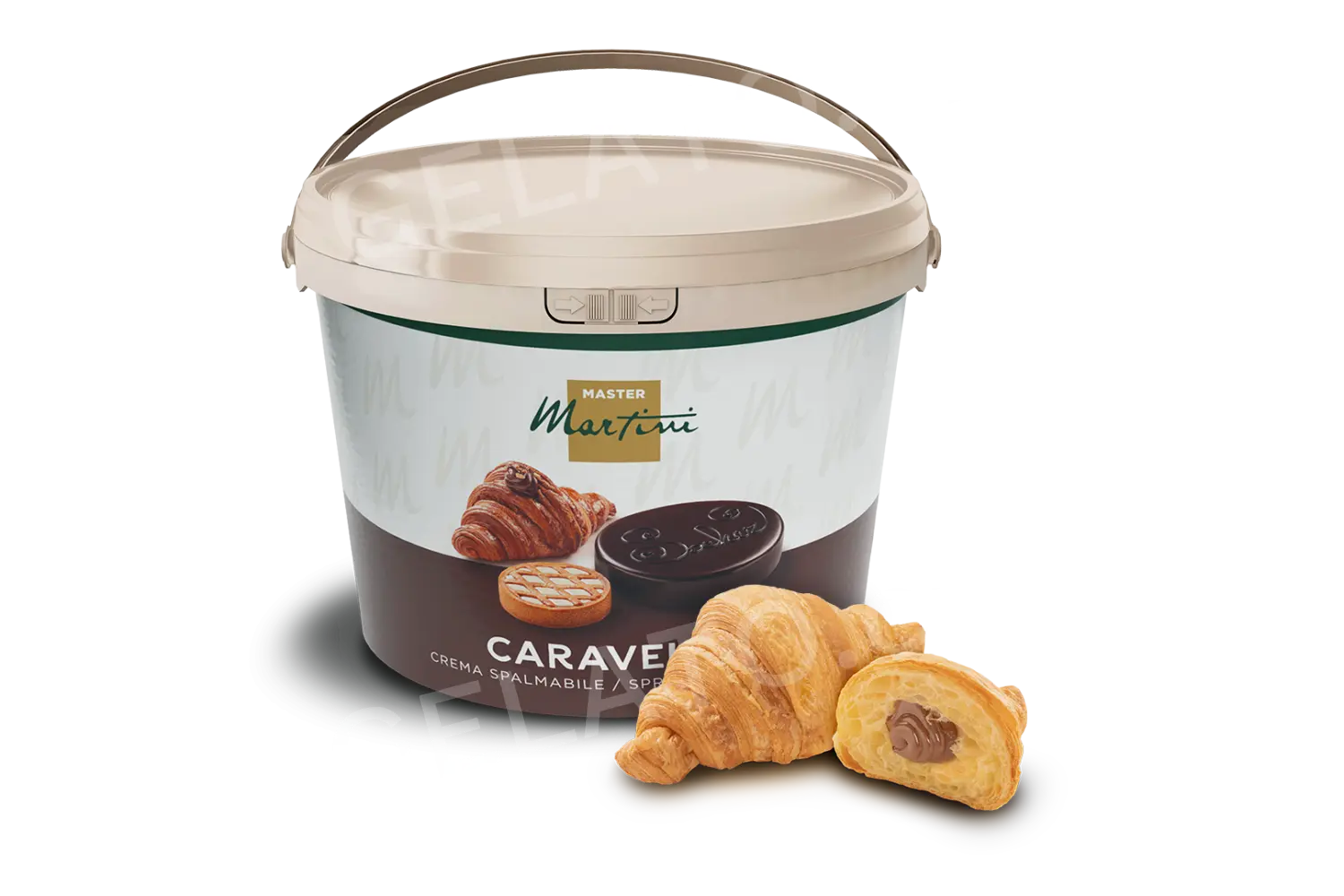 13 kg - Hotový Lískooříškový krém Caravella - termostabilní, Master Martini