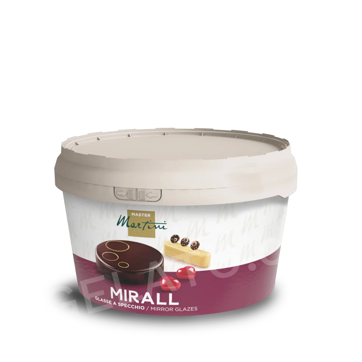 3 kg - Zrcadlová poleva s bílou čokoládou Mirall, Master Martini