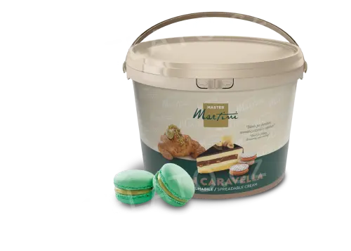 5 kg - Hotový Pistáciový krém Caravella, Master Martini