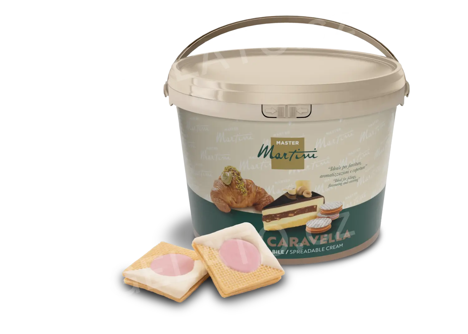 5 kg - Hotový Jahodový krém Caravella, Master Martini