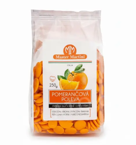 250 g - Poleva s pomerančovou příchutí Centramerica - disky, Master Martini
