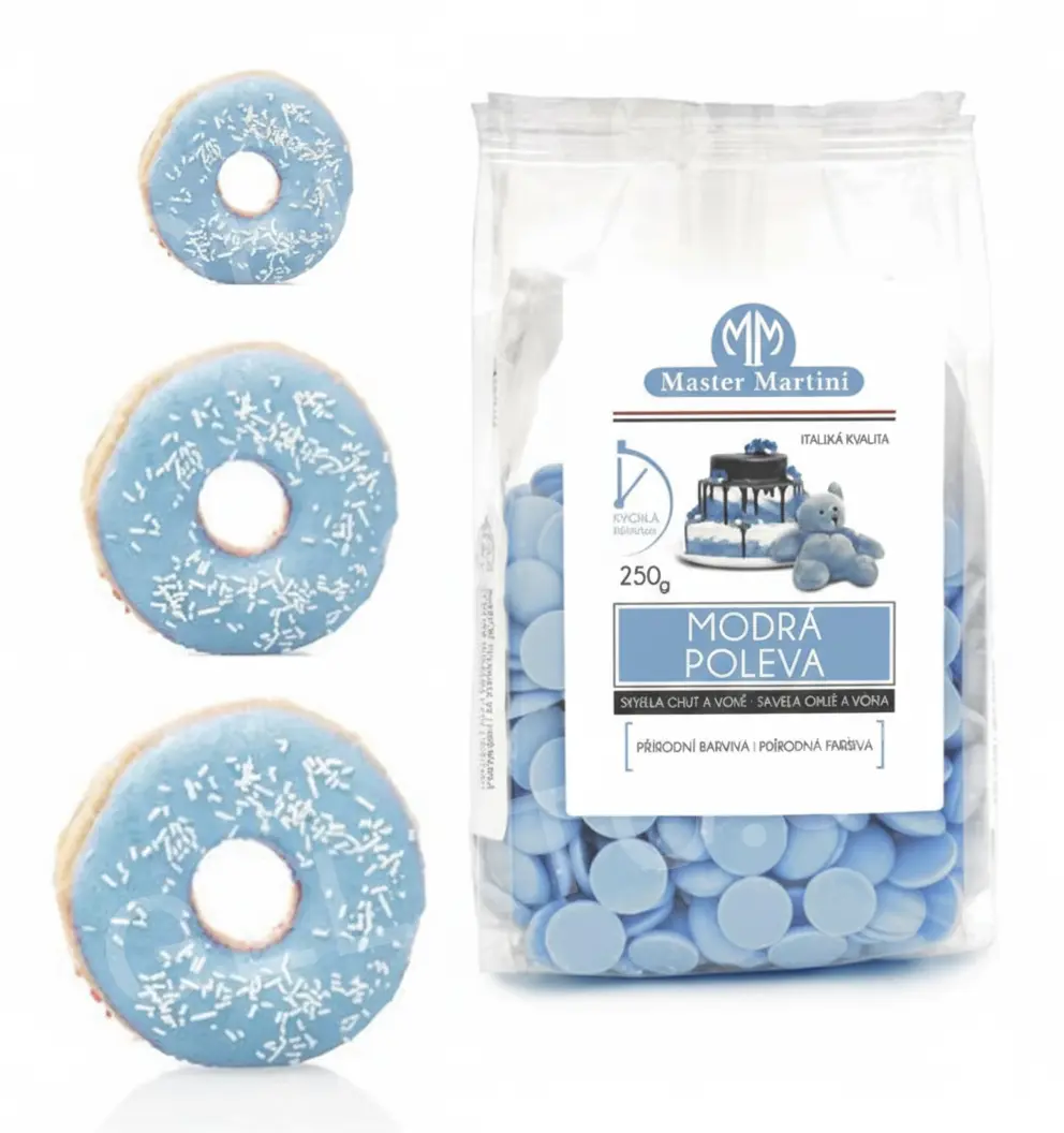 250 g - Modrá poleva Centramerica - disky, Master Martini