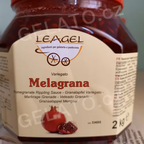 2 kg - Granátové jablko - poleva s kousky, Leagel, AKCE