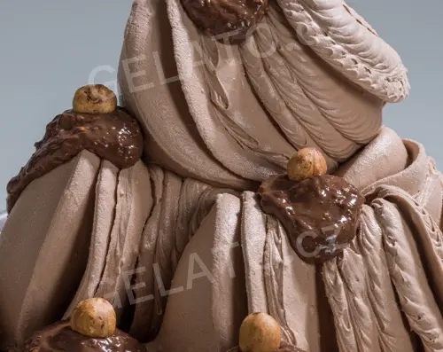 3 kg - Morella Praline - poleva krémová s kousky, LineaGel