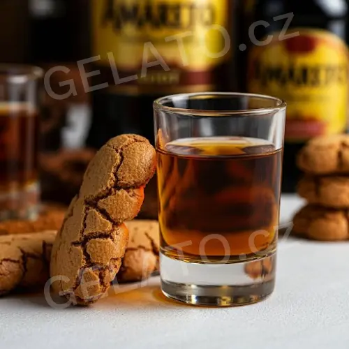 3 kg - Amaretto - mandlový likér - ochucovací pasta s kousky, LineaGel