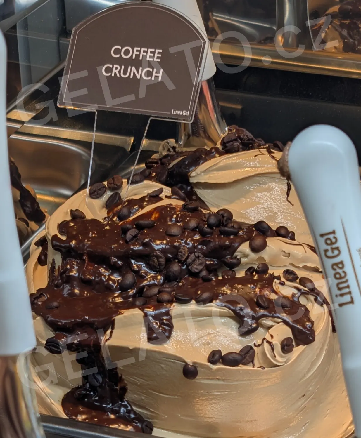 3 kg - Morella Káva - poleva krémová s kousky, LineaGel