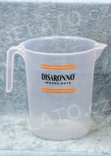 Karafa 5 litrů, s měřítkem, průhledná plast, Disaronno