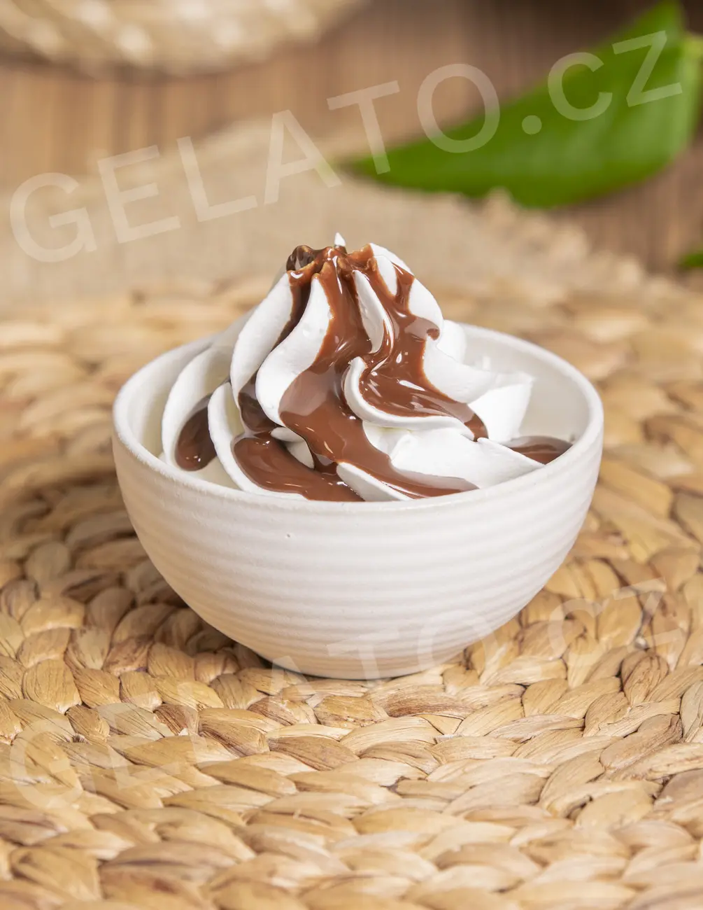 1 kg - Topping Kakao a lískový oříšek - poleva hladká, Stella