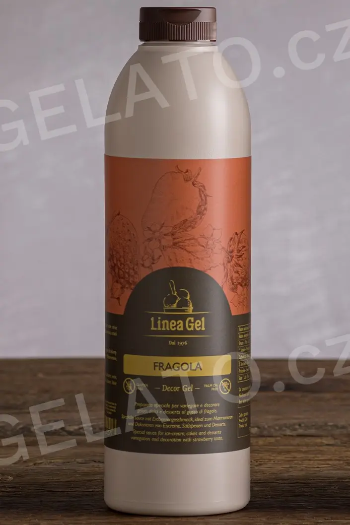 1 kg - Jahoda - poleva s kousky, LineaGel