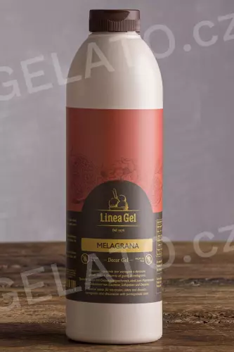 1 kg - Granátové jablko - poleva s kousky, LineaGel