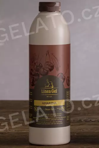 1 kg - Višeň Amarena - poleva s kousky, LineaGel