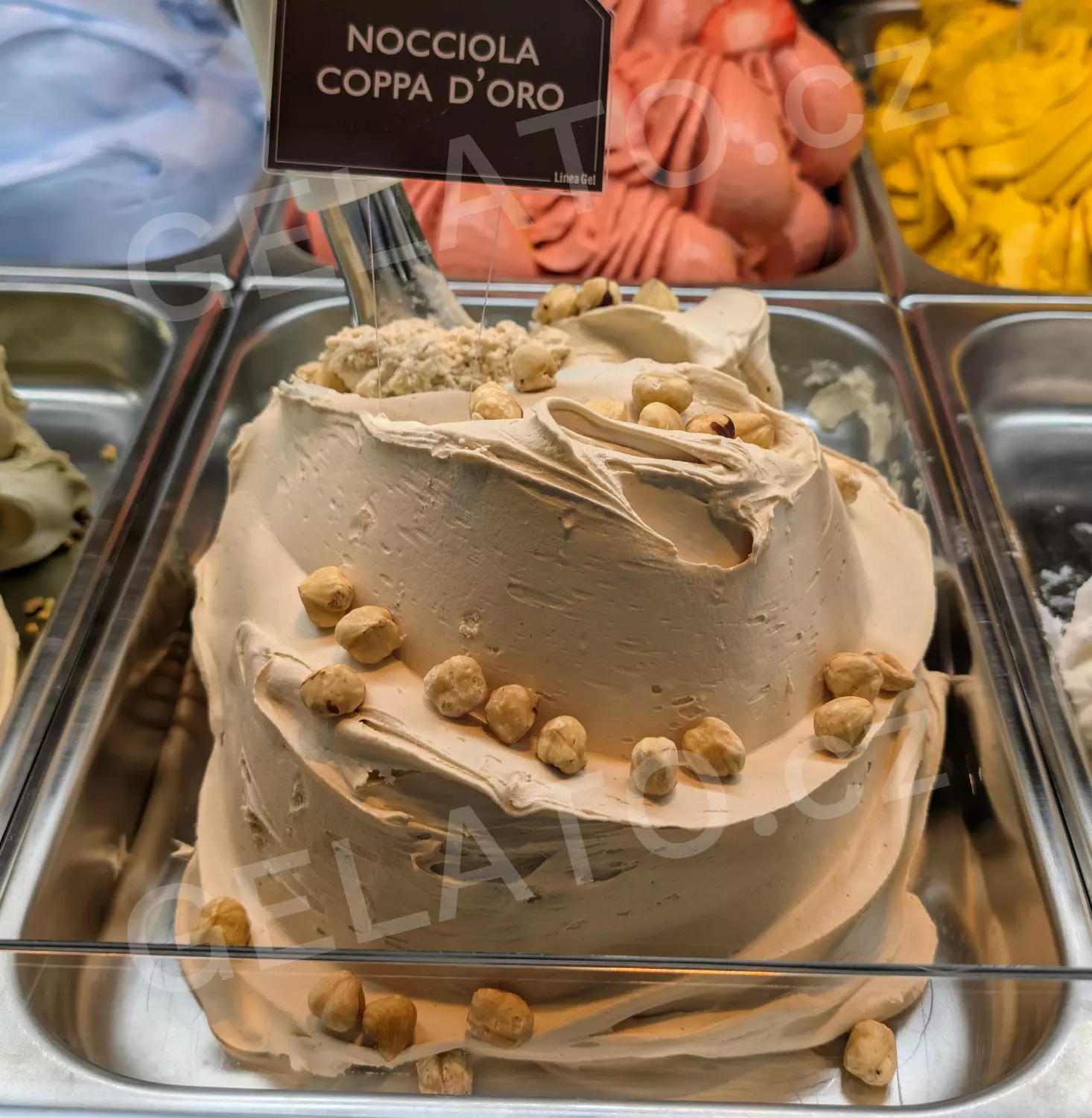 5 kg - Lískový oříšek zlatý - ochucovací pasta hladká, Lineagel