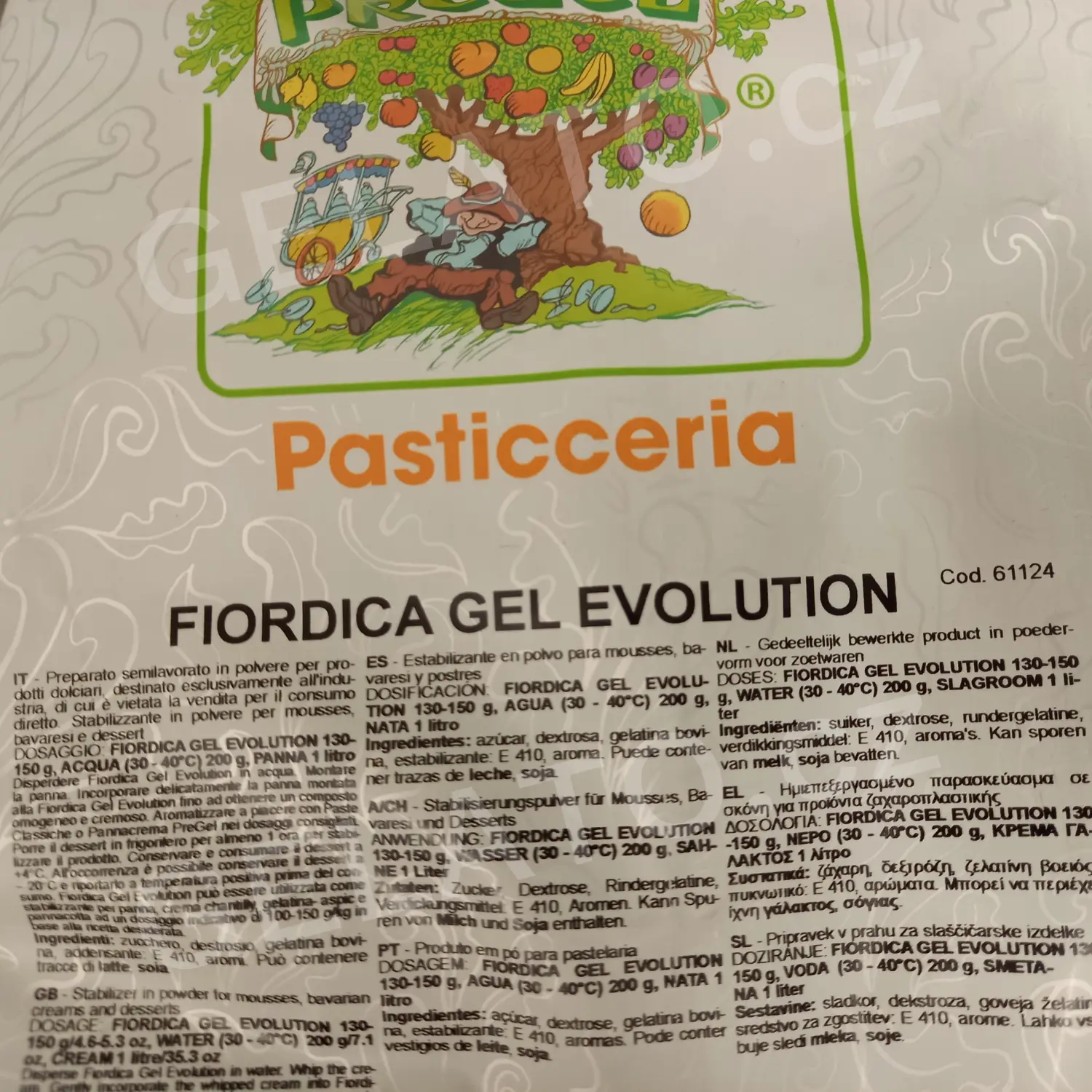 1,5 kg - Ztužovač živočišné šlehačky Fiordica - na šlehačkové dorty, Pregel