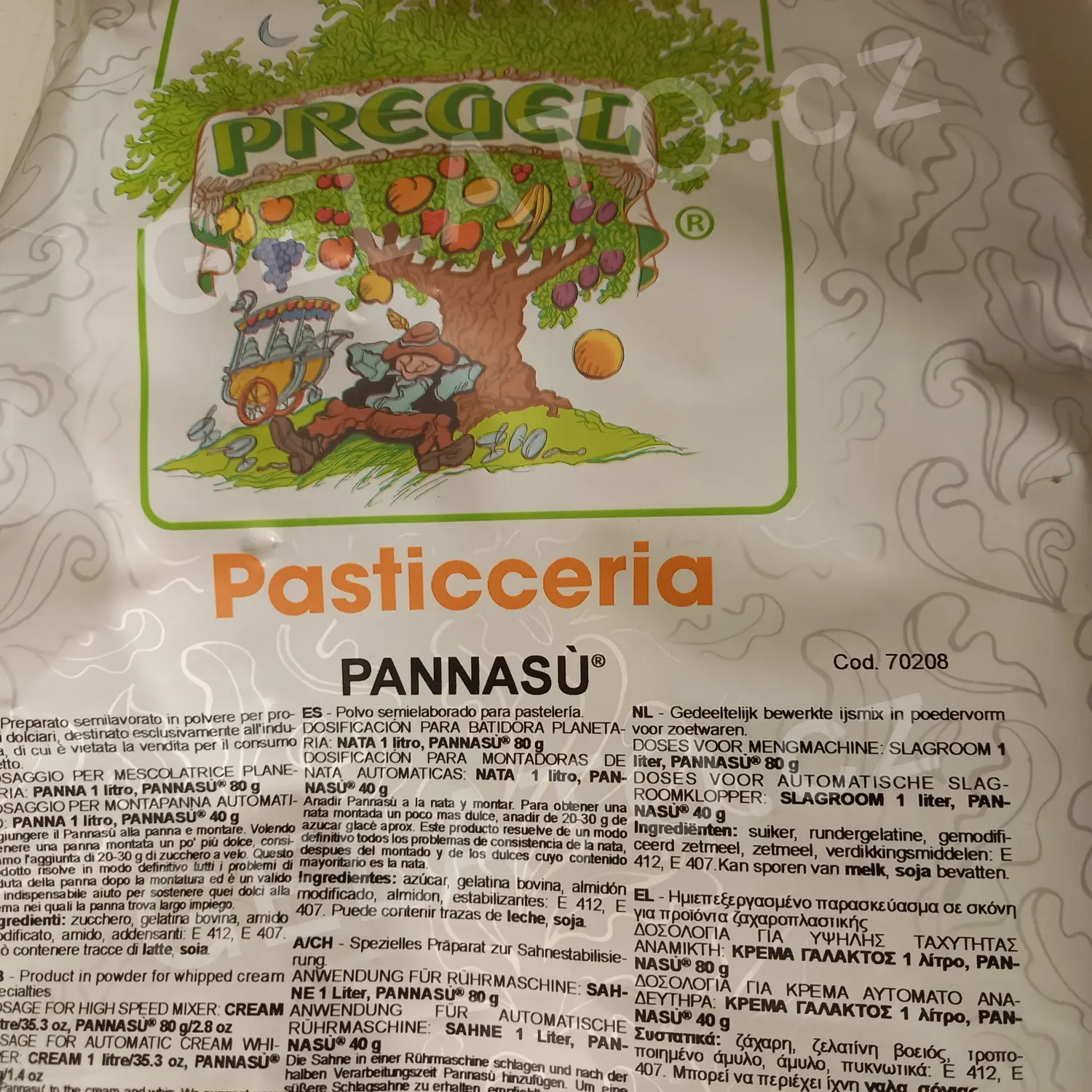 1,5 kg - Ztužovač živočišné šlehačky Pannasu 100, Pregel